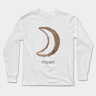 MOON - WATERCOLOR SOLAR SYSTEM Long Sleeve T-Shirt